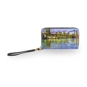 NEW REBECCA & RIFKA women's nyc wristlet wallet in skyline